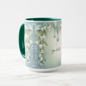 Tasse à café Muguet à l'aquarelle (Devant gauche)