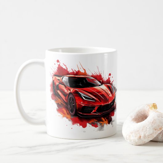 Tasse à café Muscle Car (Avec donut)