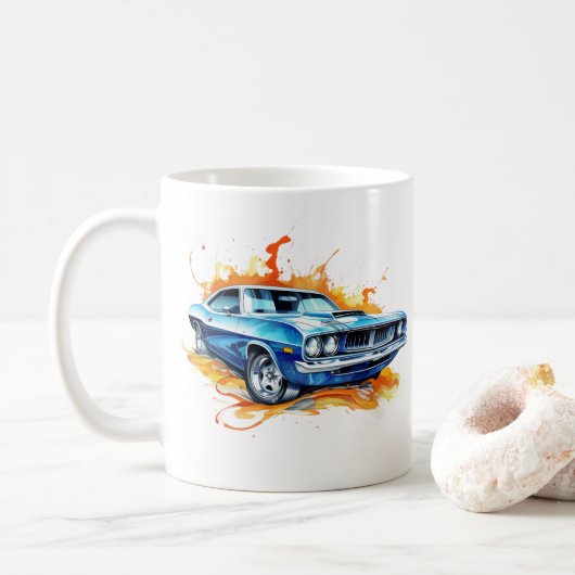 Tasse à café Muscle Car (Avec donut)