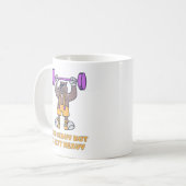 Tasse à café Musculation Ours Drôle (Devant gauche)