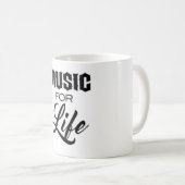 Tasse à café Music For Life (Devant droit)