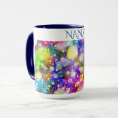 Tasse à café "NANA" en plusieurs couleurs. (Devant gauche)