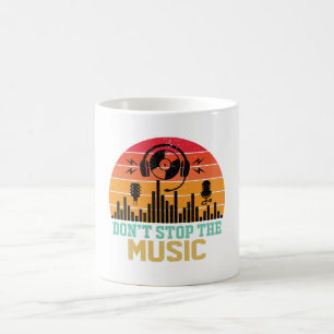 Tasse à café Ne pas arrêter la musique