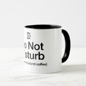 Tasse à café 'Ne pas déranger' drôle - Tasse sarca (Devant droit)
