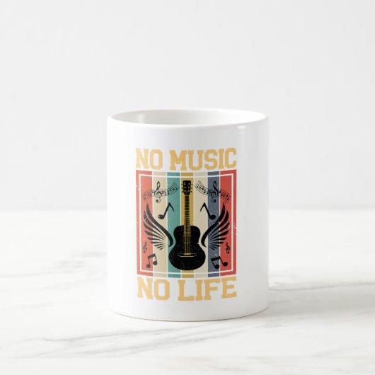 Tasse à café No Music No Life (Centre)