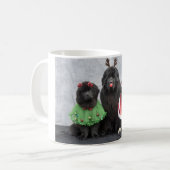 Tasse à café Noël Newfies (Devant gauche)