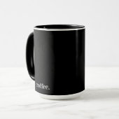 Tasse à café noir (Devant gauche)