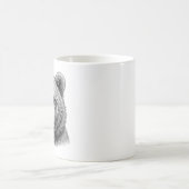 Tasse à café noire Ourson Brun (Centre)