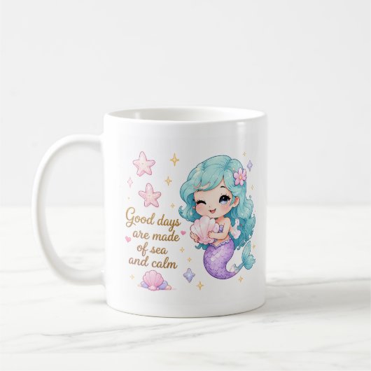 Tasse à café Océan Luxe Douce Pastel (Gauche)