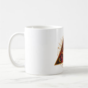 Tasse à café Œil de Gardien Cramoisi