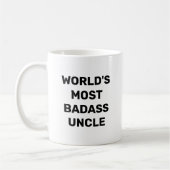 Tasse à café Oncle le Plus Badass du Monde (Gauche)