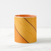 Tasse à café orange motif bois (Centre)
