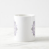 Tasse à café originale mandala recto-verso violet (Centre)