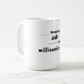 Tasse à café ou tasse à thé avec affirmation (Devant gauche)