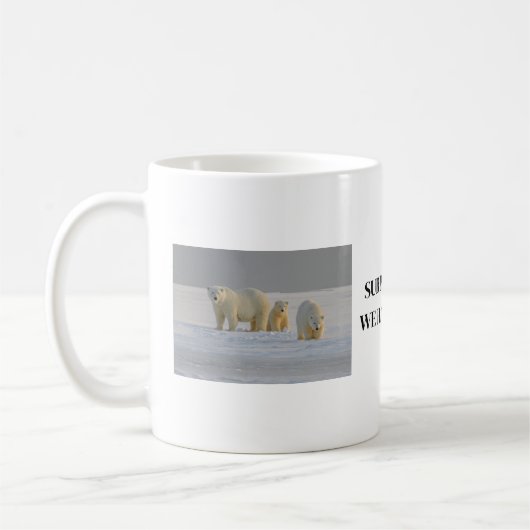 Tasse à café ours polaire (Gauche)