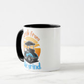 Tasse à café Panier de Golf Bleu (Devant gauche)