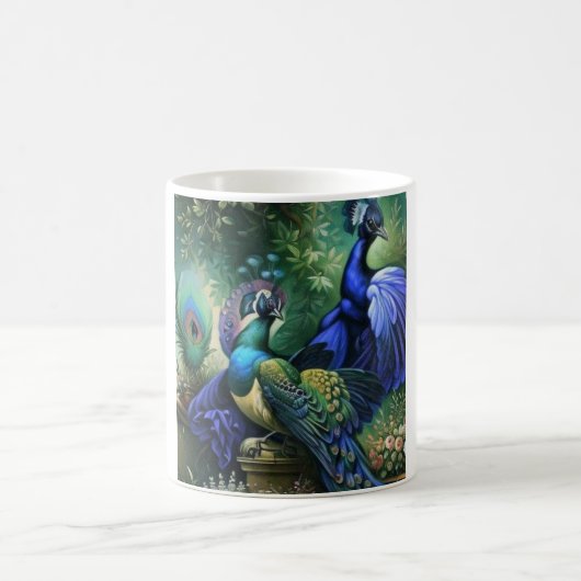 Tasse à café Paon (Centre)
