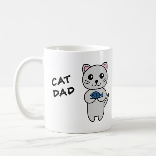Tasse à café Papa Chat (Gauche)