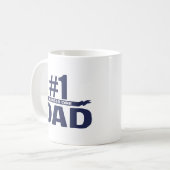 Tasse à café Papa numéro un (Devant gauche)