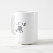 Tasse à café "Papa Ours" pêche avec son ourson (Devant gauche)