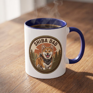 Tasse à café Papa Shiba Inu   Cadeau pour papa Shi