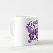 Tasse à café Papillon de la Foi (Devant gauche)