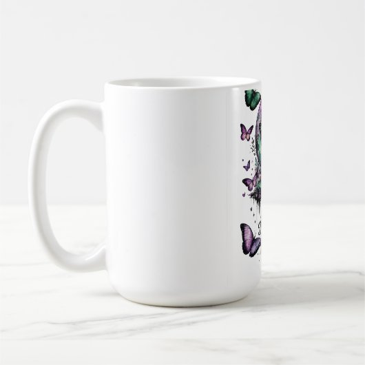 Tasse à café Papillon | Inspiration Florale Fairyc (Gauche)