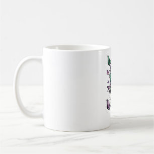 Tasse à café Papillon Inspiration Florale Fairyc