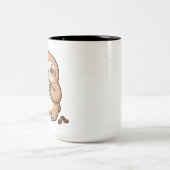 Tasse à café paresseux Mug deux tons (Centre)