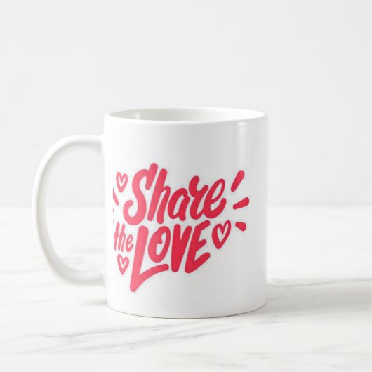 Tasse à café Partagez l'amour (Gauche)