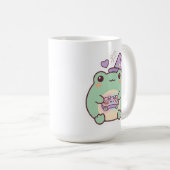 Tasse à café pastel Magicienne Grenouille Joueuse (Devant droit)