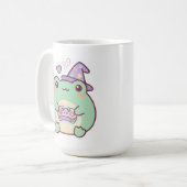 Tasse à café pastel Magicienne Grenouille Joueuse (Devant gauche)