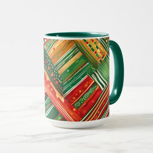 tasse à café patchwork fiesta (Devant droit)