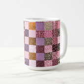 Tasse à café Patchwork Rose (Devant droit)