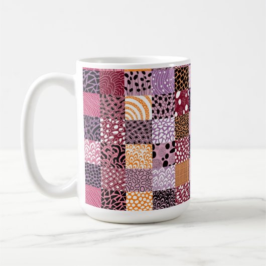 Tasse à café Patchwork Rose (Gauche)