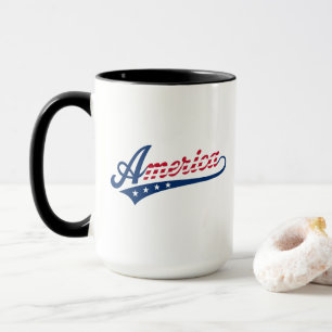 Tasse à café patriotique américaine Design vinta