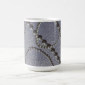 Tasse à café Perles avec reflets métalliques bleus (Centre)