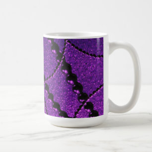 Tasse à café Perles Sombres avec Paillettes Métall