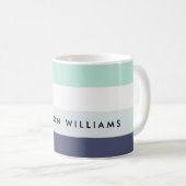 Tasse à café personnalisée au nom minimaliste (Devant droit)