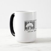 Tasse à café personnalisée avec code-barres pour l (Devant gauche)