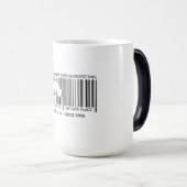 Tasse à café personnalisée avec code-barres pour l (Devant droit)