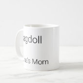 Tasse à café personnalisée avec nom de chat Ragdol (Devant gauche)