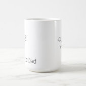 Tasse à café personnalisée avec nom de teckel mini (Centre)