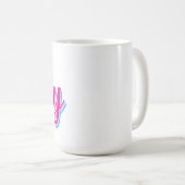 Tasse à café personnalisée avec nom en écriture ma (Devant droit)