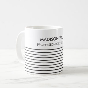Tasse à café personnalisée avec nom personnalisé m