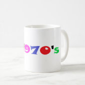 Tasse à café personnalisée des années 1970 (Devant droit)