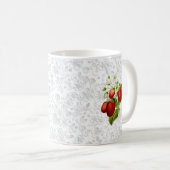 Tasse à café personnalisée fraise (Devant droit)