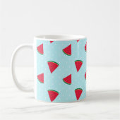 Tasse à café personnalisée Fun Summer Blue Pastèqu (Gauche)