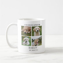 Tasse à café personnalisée Retriever doré 8 Photos