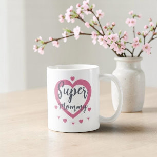 Tasse à café personnalisée Super Maman, Meilleur C